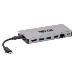 Tripplite Dokovacia stanica USB-C/HDMI, USB 3.2Gen 1, USB-A, GbE, pamäť. karta, 100W nabíjanie odpoj.kábel