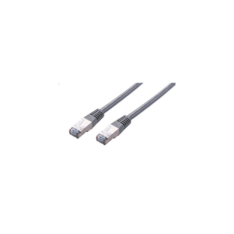 Kábel C-TECH patchcord Cat5e, FTP, sivý, 3m
