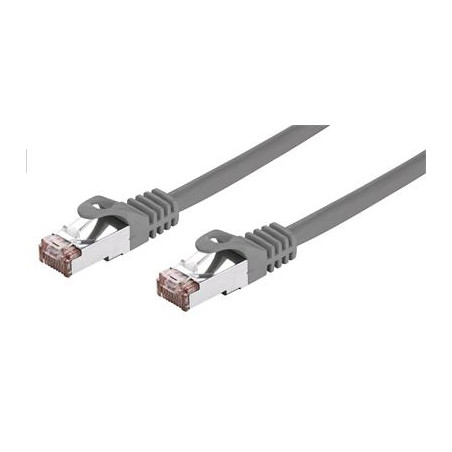 Kábel C-TECH patchcord Cat6, FTP, sivý, 2m