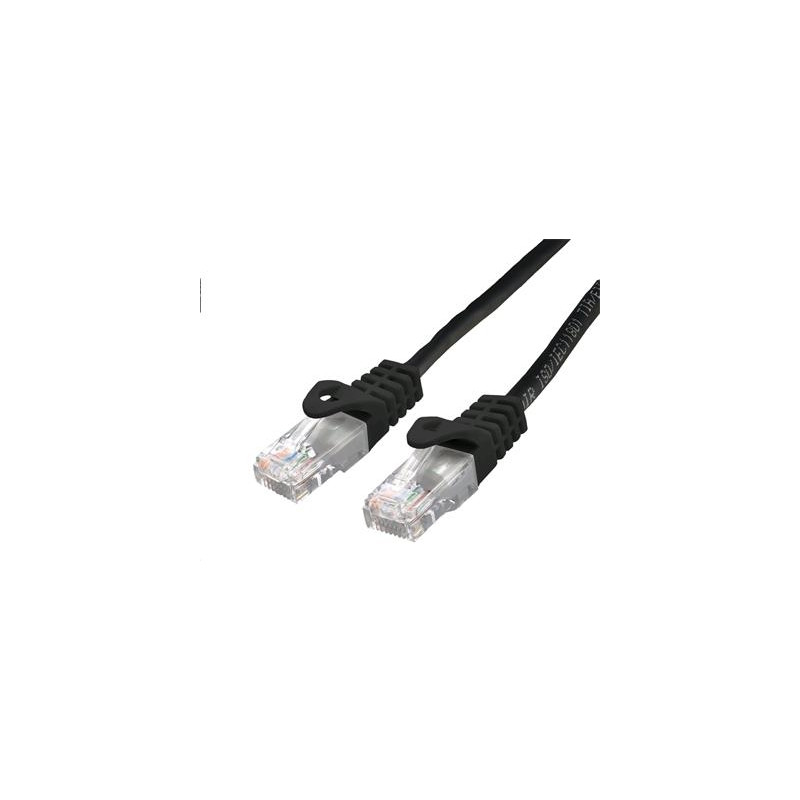 Kábel C-TECH patchcord Cat6, UTP, čierny, 2m