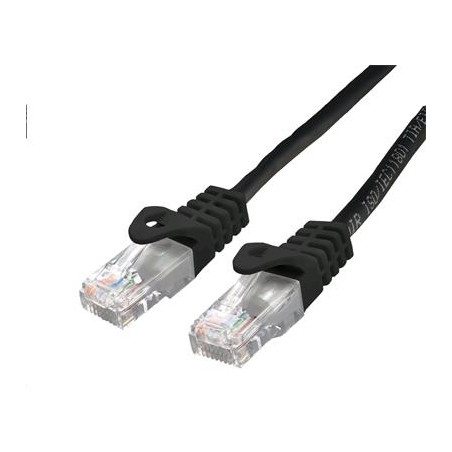 Kábel C-TECH patchcord Cat6, UTP, čierny, 2m