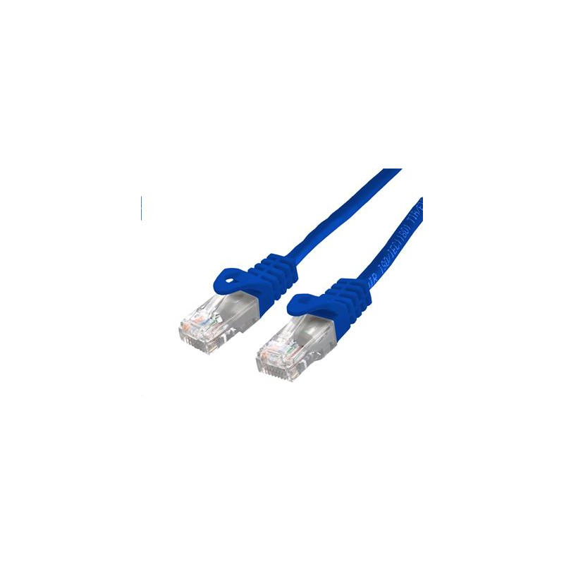 Kábel C-TECH patchcord Cat6, UTP, modrý, 0,25m