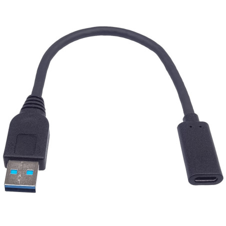 PremiumCord Adaptér USB 3.0 A/samec - USB-C/samica, USB 3.2 GEN2, 3A, 20cm