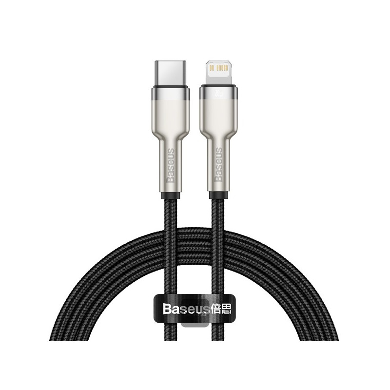 Baseus dátový kábel Cafule USB-C/Lightning 1m PD 20W čierny