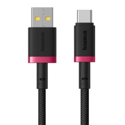 Baseus Rýchlonabíjací kábel Dura USB/USB-C 2m 60W čierno červený