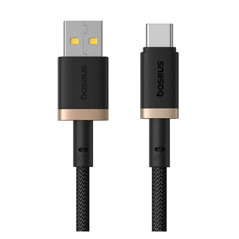 Baseus Rýchlonabíjací kábel Dura USB/USB-C 2m 60W čierno zlatý