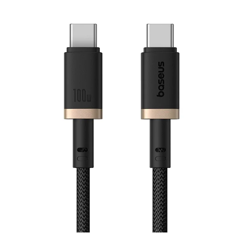 Baseus Rýchlonabíjací kábel Dura USB-C/USB-C 2m 100W čierno zlatý