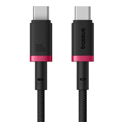 Baseus Rýchlonabíjací kábel Dura USB-C/USB-C 2m 100W červeno čierny