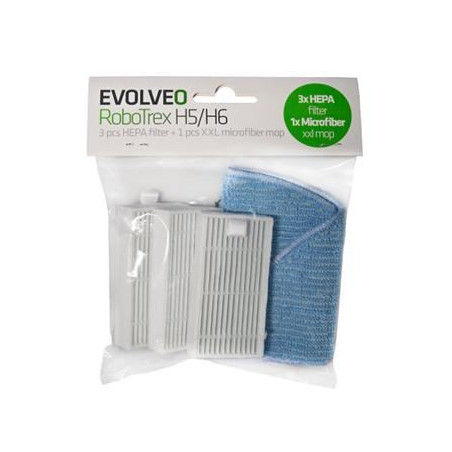 EVOLVEO RoboTrex H5, H6, príslušenstvo (HEPA filter, mop z mikrovlákna)