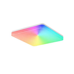 Tellur WiFi Smart LED štvorcové stropné svetlo, 24W, 3000-6500K + RGB, biele