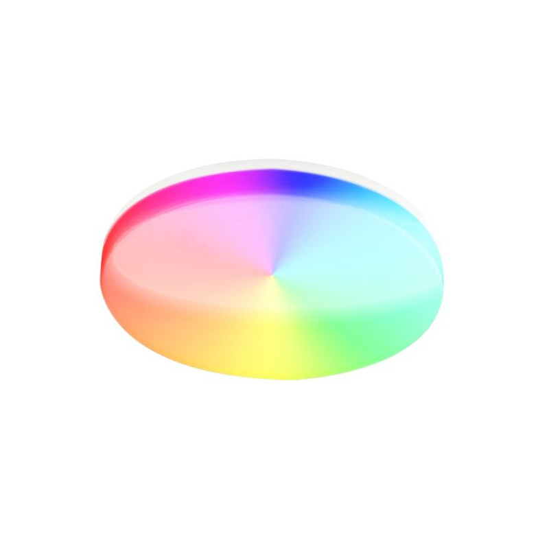 Tellur WiFi Smart LED okrúhle stropné svetlo, 24W, 3000-6500K + RGB, biele