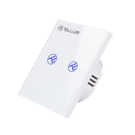 Tellur WiFi Smart Spínač, 2 porty, 1800W, 10A biely