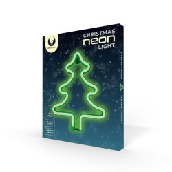 Dekoratívne LED neón Vianočný strom zelený