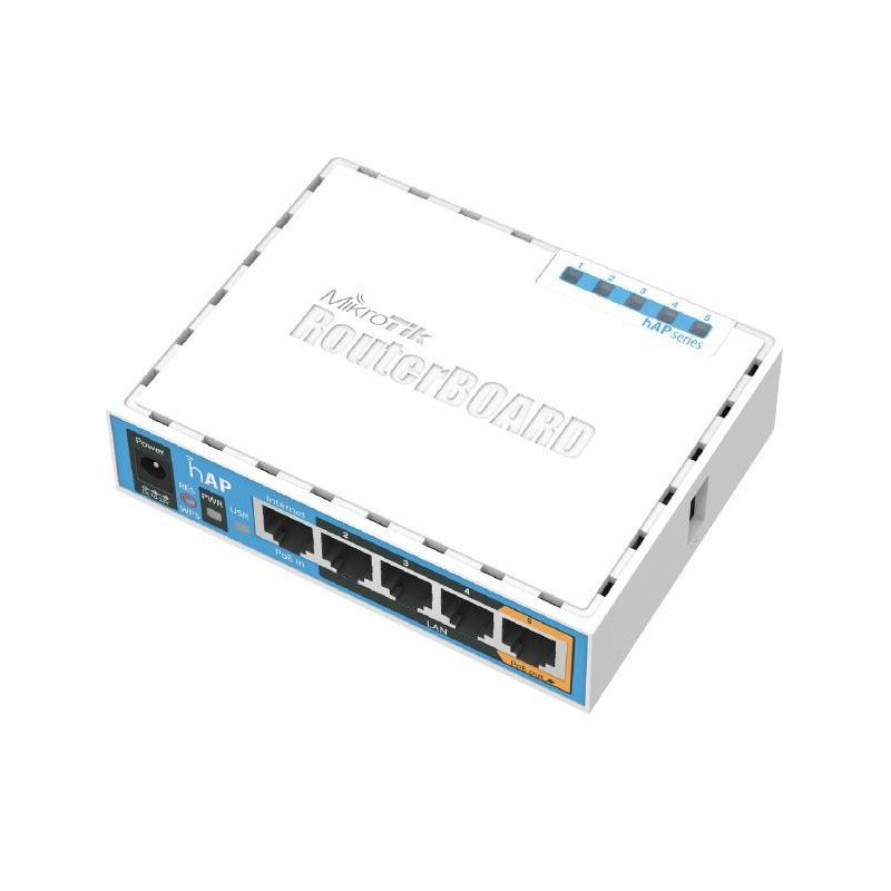 Mikrotik RB951Ui-2nD, 650MHz, hAP, 5xLAN, 2,4 GHZ