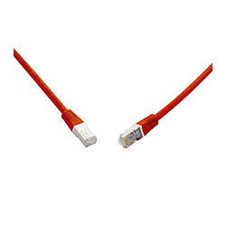 SOLARIX 10G patchkábel CAT6A SFTP LSOH 0,5 červený