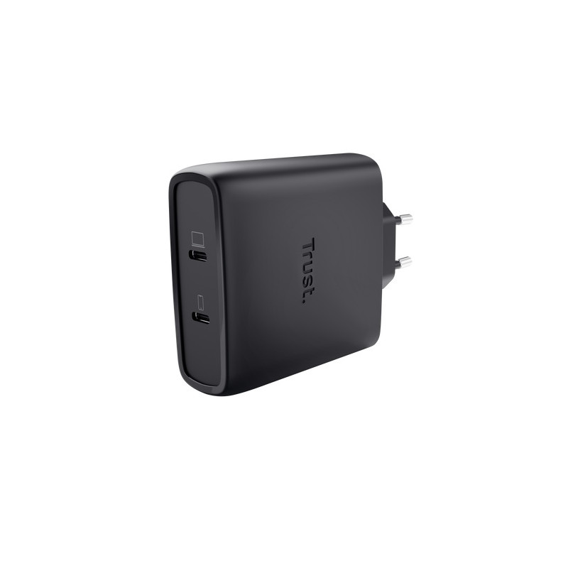 TRUST MAXO 100W 2P USB-C GAN CHARGER BLK