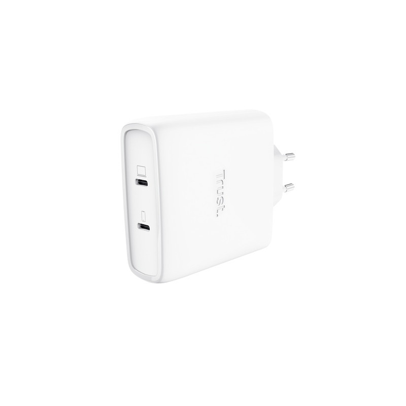 TRUST MAXO 100W 2P USB-C GAN CHARGER WHT