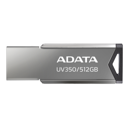 ADATA UV350/512GB/USB 3.2/USB-A/Strieborná