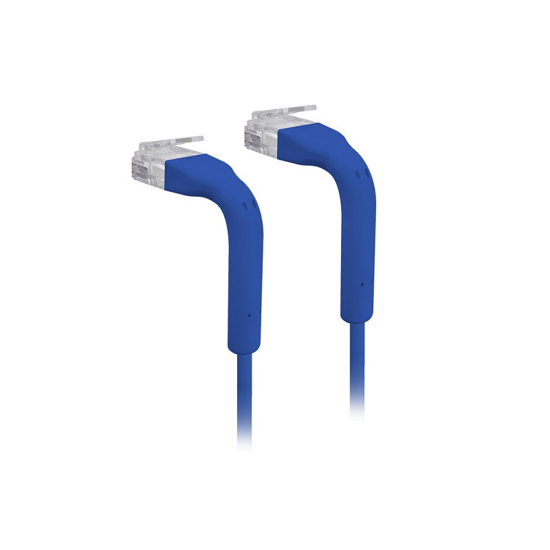 Ubiquiti U-Cable-PATCH-RJ45-BL, Eth Patch Kábel, 0,1m (0,22m s konektormi), Cat6, modrý