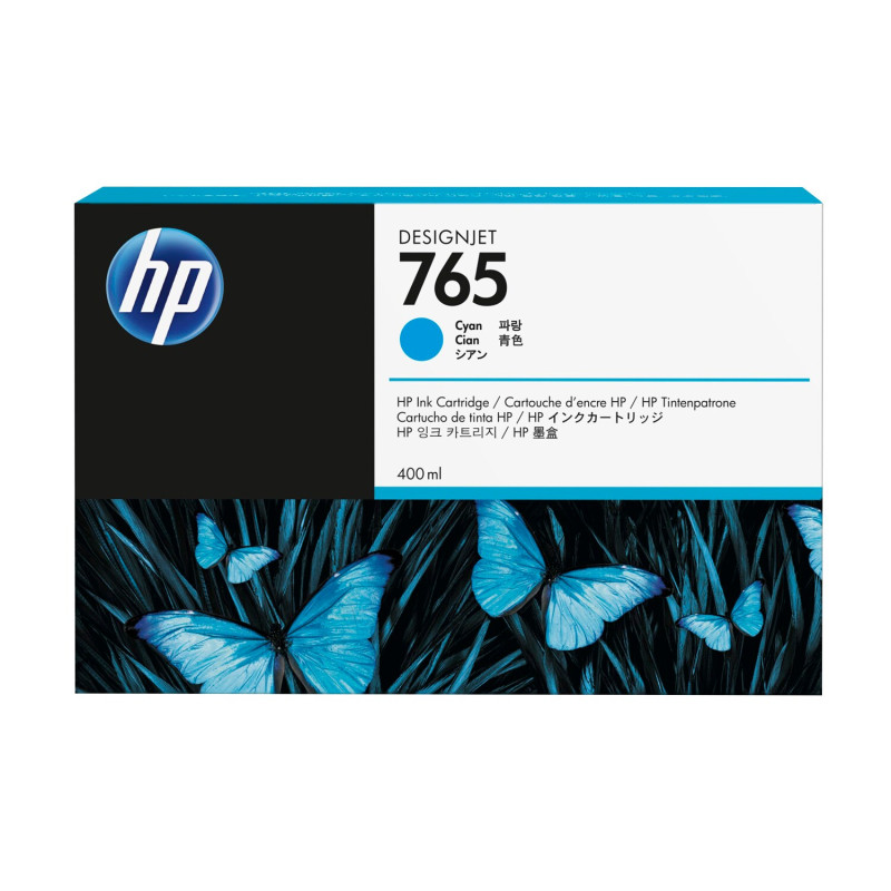 HP 765 Designjet azúrová (400 ml), F9J52A