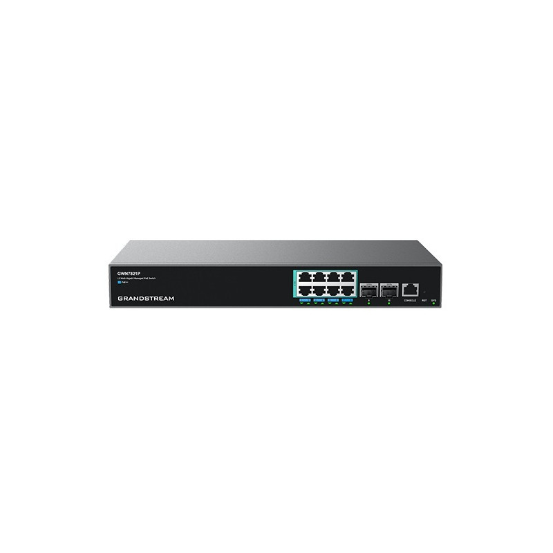 Grandstream GWN7821P managed Network Switch L3, 8x2, 5G, SFP+, PoE, VLAN, IGMP, MLD, MVR