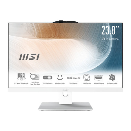 MSI Modern/AM242TP 12M-1819CZ/23,8''/FHD/T/i3-1215U/8GB/500GB SSD/UHD/W11H/Bílá/2R