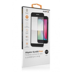 Aligator ochranné sklo PRINT Apple iPhone 16 Pro Max čierna