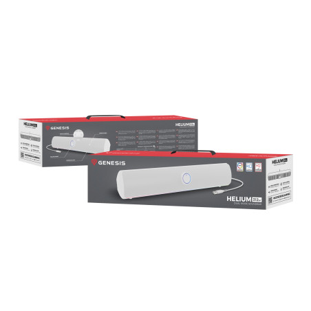 Genesis herný soundbar HELIUM 312BT/Biela/Stereo/10W