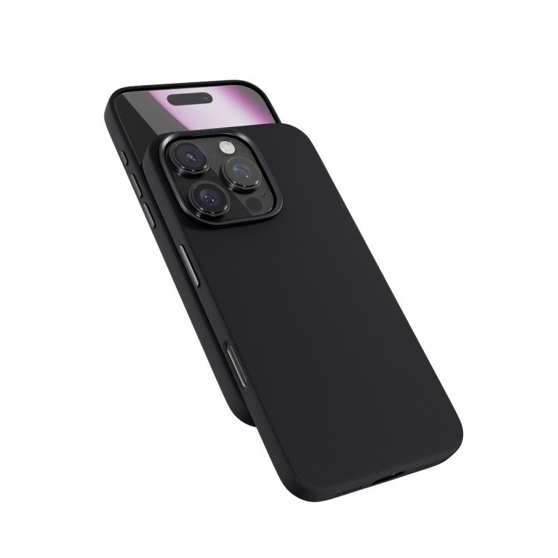 Epico Mag+ Silicone Pre kryt iPhone 16 Pro - čierny