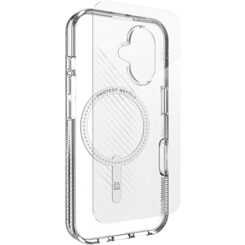 ZAGG BNDL Luxe SNAP PCR GL 360 Apple iPhone 16 Priehľadný