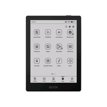 E-book ONYX BOOX GO 6, 6'' Carta 1300, 32 GB, Bluetooth, Android 12, E-ink displej