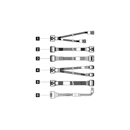 ThinkSystem SR650 V3 2.5'' Front BP1 SAS/SATA cable
