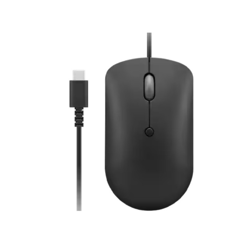 Lenovo 400/Cestová/Optická/2 400 DPI/Drôtové USB-C/Čierna
