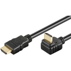 PremiumCord Kábel HDMI+Ethernet, zlac., 270°, 5m