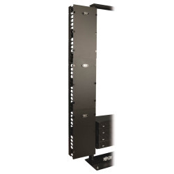 Káblový manažér vertikálny SmartRack 12 (30.48cm), káblový kanál s výrezmi pre káble a krytom