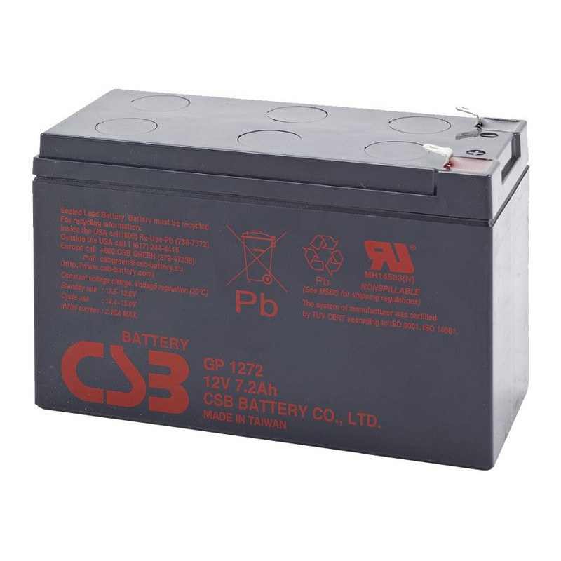 Batéria CSB 12V, 7,2 Ah