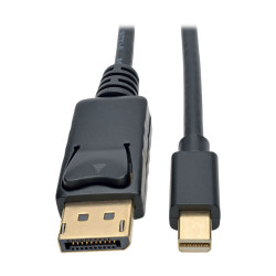 Video kábel Mini DisplayPort / DisplayPort (Samec/Samec), 4K 60Hz, čierna, 1.8m