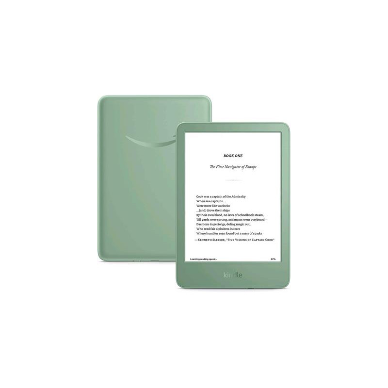 E-book Amazon Kindle Touch 2024 (16 GB), matcha, s reklamou