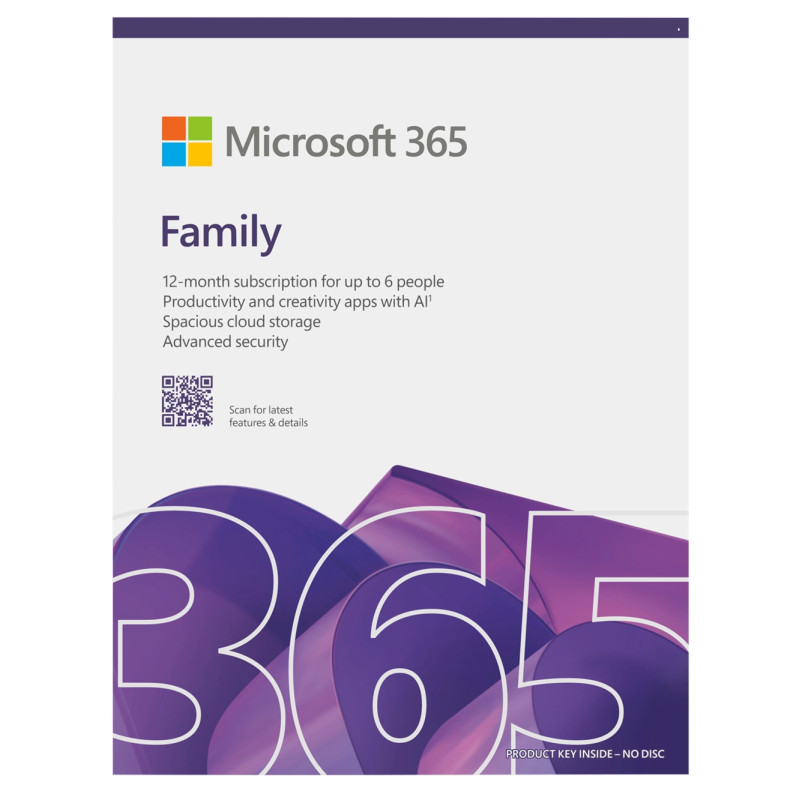 Microsoft 365 Family FY25H2 Mac/Win, 1 rok, Eng