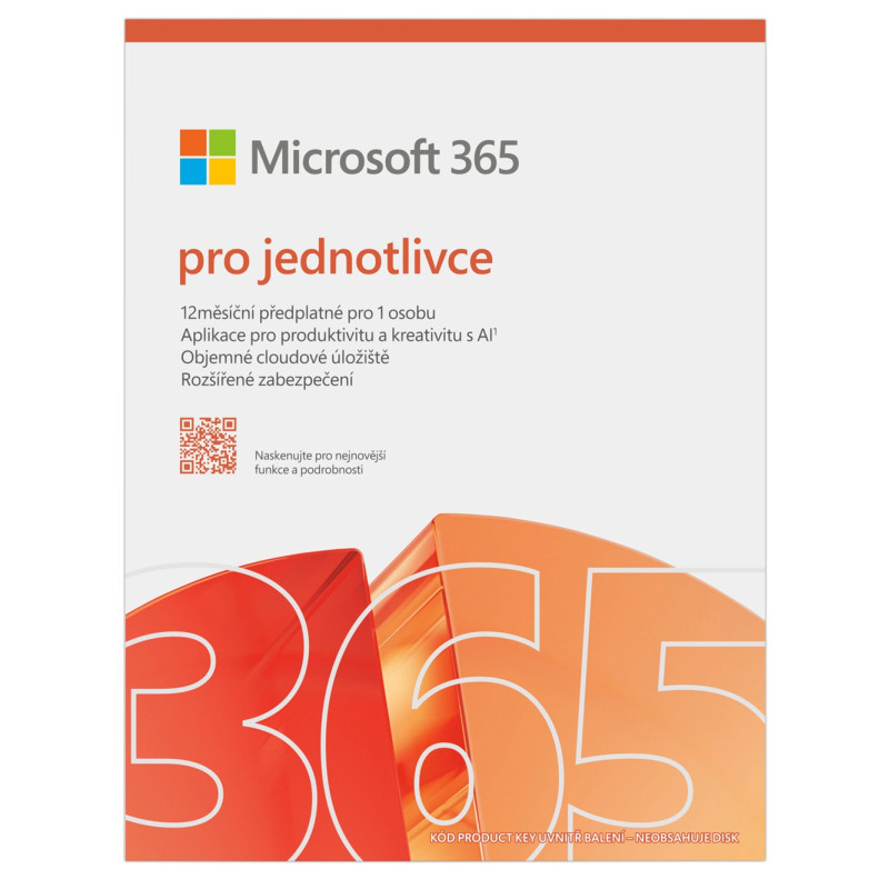 Microsoft 365 Personal FY25H2 Mac/Win, 1 rok, CZ