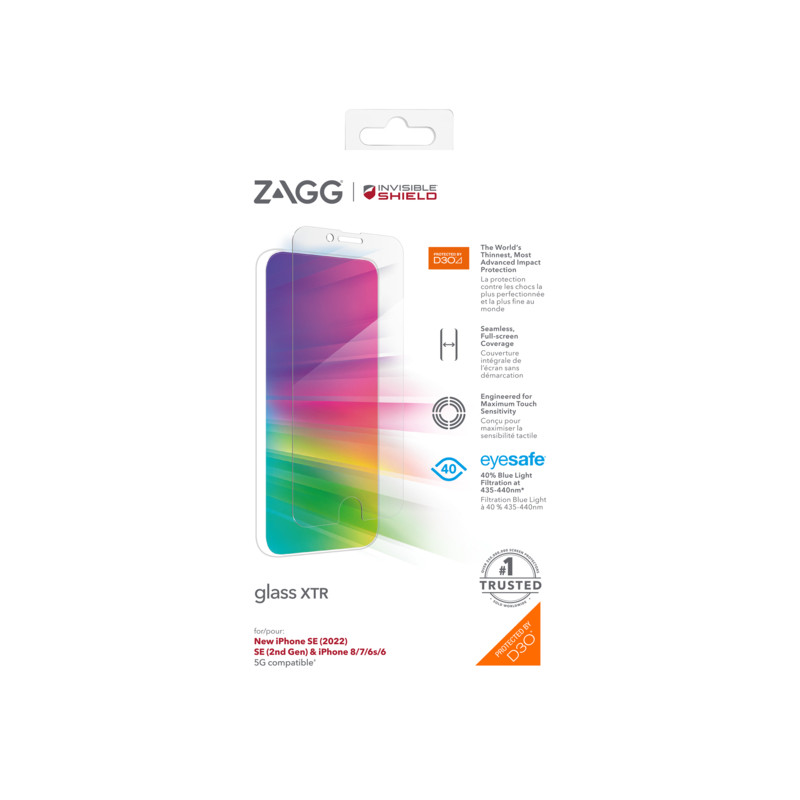 ZAGG Invisible Shield XTR sklo iPhone SE/6/7/8