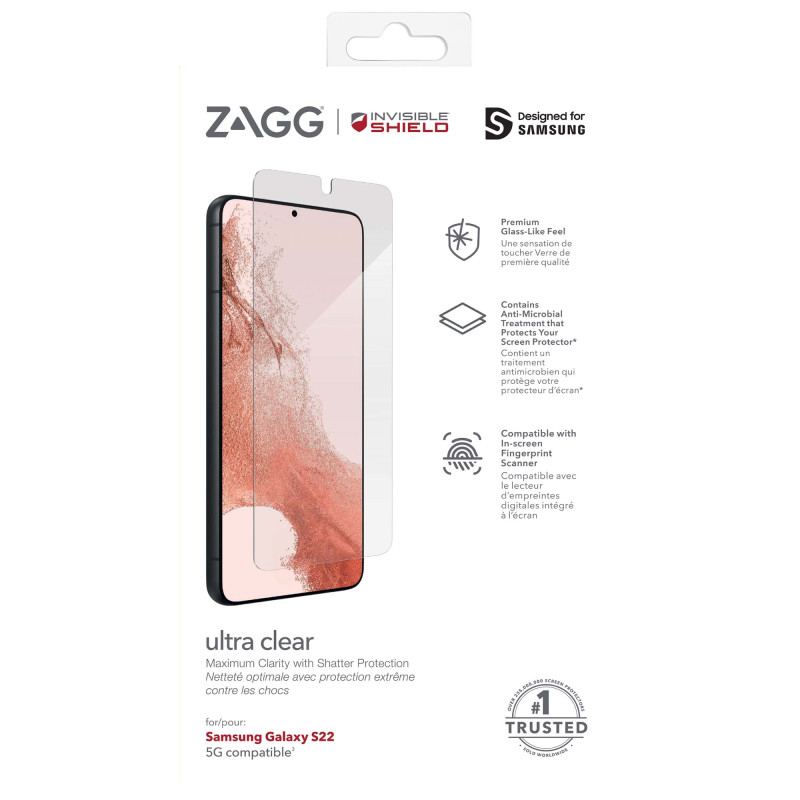ZAGG Invisible Shield Ultra Clear + fólia Samsung Galaxy S22 5G