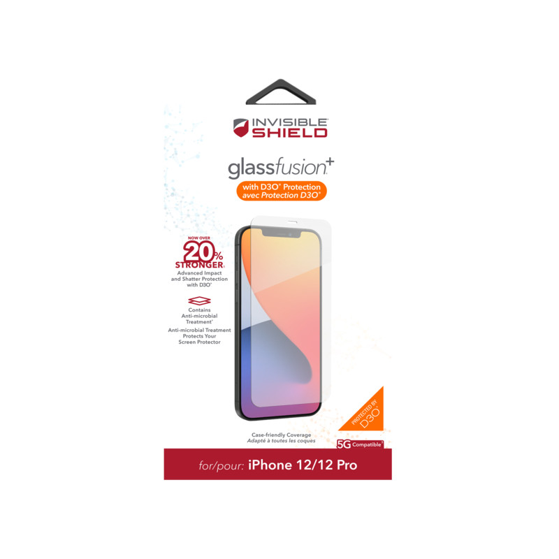 ZAGG Invisible Shield Fusion + D3O hybridné sklo iPhone 12/12 Pro