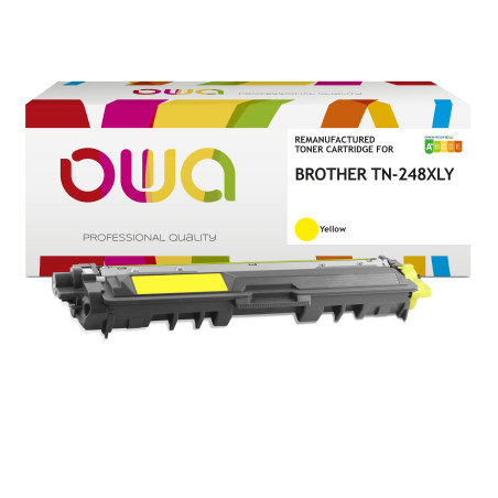 OWA Armor toner kompatibilný s Brother TN-248XL Y, 2300st, žltá/yellow