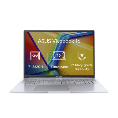 ASUS Vivobook 16X/X1605VA/i7-13620H/16''/WUXGA/16GB/1TB/UHD/W11H/Silver/2R