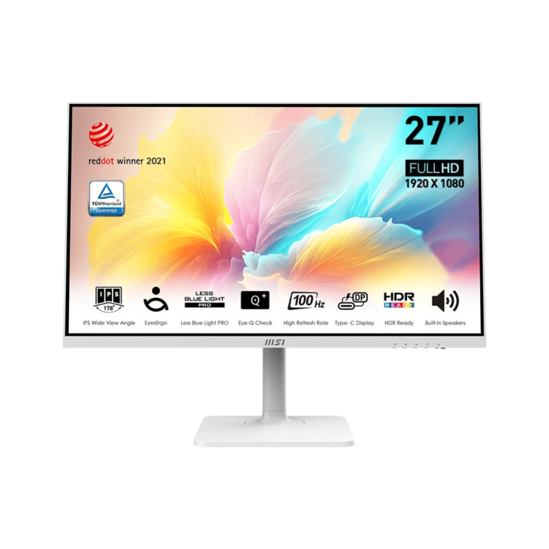 MSI Modern/MD2712PW/27''/IPS/FHD/100Hz/1ms/White/2R