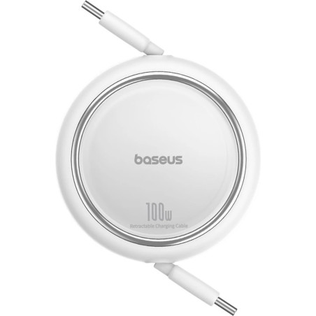 Baseus Dátový kábel Free2Draw mini USB-C/USB-C 1m 100W biely
