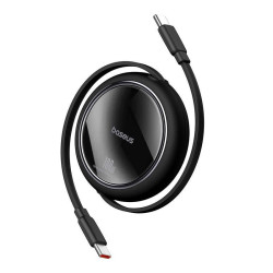 Baseus Dátový kábel Free2Pull mini USB-C/USB-C 1,5m 100W čierny