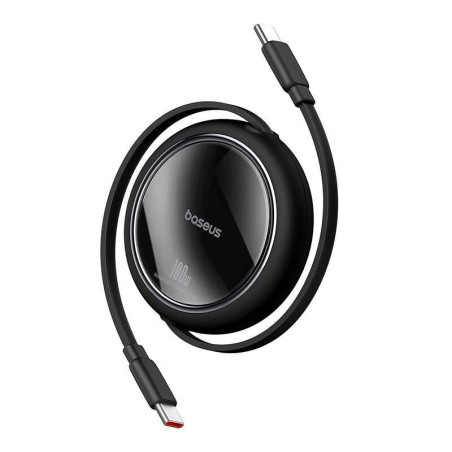 Baseus Dátový kábel Free2Pull mini USB-C/USB-C 1,5m 100W čierny