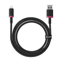 Baseus Rýchlonabíjací kábel Dura USB/Lightning 1m 2.4A červeno čierny